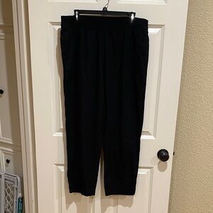 Old Navy Black Women's Elastic-Waist  Trousers